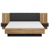 Rauch Möbel posteljna garnitura 180 cm x 200 cm , tekstil, leseni material črna, hrast artisan | Shoptok.si