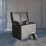 vidaXL Vrtna kutija za pohranu 96 x 53 x 57 cm 230 L tamnosiva i crna | shoptok.hr