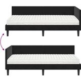  Kutni krevetni okvir s madracem Ostalo 2 pcs Crna Baršun | shoptok.hr
