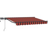  Ručni okvir tende s LED-ima 3,5 x 2 m Poliester s PU premazom | shoptok.hr