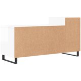 TV ormarić sjajni bijeli 100 x 35 x 55 cm od konstruiranog drva | shoptok.hr