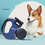INF Dvojna pasja vrvica: zložljiva pasja vrvica za dva psa z zasnovo brez zapletanja Blue, (5000124498) | Shoptok.si