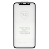  Zaščitno kaljeno steklo 5D Full Glue za Apple iPhone 11 Pro / iPhone X / iPhone XS (5.8") - črno