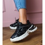Gemre Black sporty sneakers with thick soles Lirana | Shoptok.si