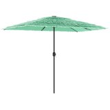  Vrtni suncobran s čeličnom šipkom zeleni 300x200x250 cm | shoptok.hr