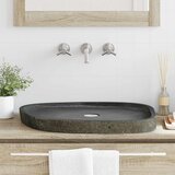 vidaXL Umivaonik za pranje Siva 65 x 50 x 6 cm River Stone | Eponuda.com