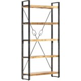 Police za knjige s 5 razina 90 x 30 x 180 cm masivno drvo manga | shoptok.hr