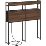 vidaXL Skladiščni naslon Rjava hrast 90 cm Konstruiran les | Shoptok.si