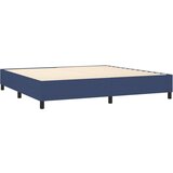 Krevet box spring s madracem LED plavi 200x200 cm od tkanine | shoptok.hr