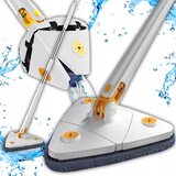  Retoo OR1148 360° rotirajući trokutasti mop s automatskim cijeđenjem – teleskopska drška, mikrovlakna, 26 cm | shoptok.hr
