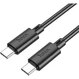 Podatkovni / polnilni kabel - Type-C <--> Type-C - Hoco X88 Gratified 60W - 1m - črni