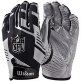 Wilson NFL Stretch Fit Receiver Gloves Silver Cene