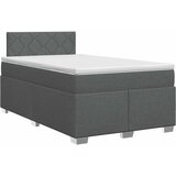  Boxspring krevet s madracem Tamnosiva 120 x 200 cm Tkanina | shoptok.hr