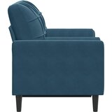  Dvosjed s ukrasnim jastucima plavi 120 cm baršunasti | Eponuda.com