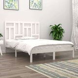  Okvir za krevet od masivne borovine bijeli 140 x 190 cm | shoptok.hr