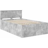  Krevetna konstrukcija s uzglavljem Betonski sivi 120 x 190 cm | Eponuda.com