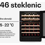 Klarstein Velaire vgradna vinoteka | sodobna, elegantna | zaščita pred UV-žarki | dve območji | 46 steklenic | Shoptok.si