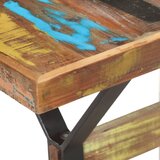  Blagovaonski stol 140 x 70 x 76 cm od masivnog obnovljenog drva | shoptok.hr