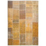 Kayoom RAVNO TKANA PREPROGA Faye 525 Gold 110/180 cm tkano zlate barve | Shoptok.si