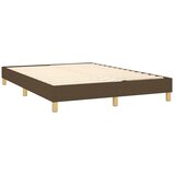  Krevet s oprugama i madracem tamnosmeđi 140 x 190 cm od tkanine | shoptok.hr