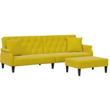 vidaXL Sofa na razvlačenje s 2 sjedala s jastucima i stolicom za noge | shoptok.hr