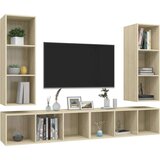 TV Zidni ormarići 4 kom boja hrasta sonome od iverice | shoptok.hr