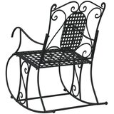  Klupa za ljuljanje 84 cm crna čelična | Eponuda.com