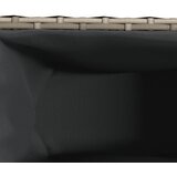  Vrtna sadilica s 2 posude siva 90 x 20 x 40 cm od poliratana | shoptok.hr