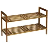 stalak za cipele od masivnog bagrema u prirodnoj boji 69x40,5x27 cm fondi –
