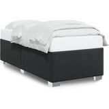 vidaXL Posteljni okvir črn 90x200 cm blago | Shoptok.si