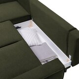CARRYHOME KOTNA SEDEŽNA GARNITURA, velur olivno zelena | Shoptok.si