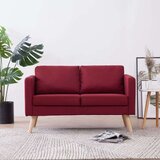 vidaXL dvosjed od tkanine crvena boja vina | shoptok.hr