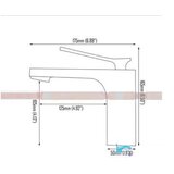 EYN Črna kopalniška armatura CKB2241 — 16,5 cm | Shoptok.si
