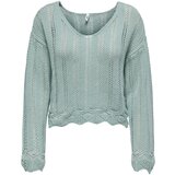 Only Puloverji ONLELBA LIFE LS V-NECK CC KNT 15339529 Cene