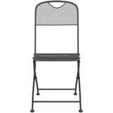  9-dijelni vrtni blagovaonski set antracit metalni mrežasti | shoptok.hr