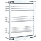  Kuhinjska izvlačna žičana košara srebrna 47 x 15,5 x 55,5 cm | shoptok.hr
