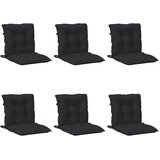  Set jastučića za nisku stolicu 6 pcs Melange crna | Eponuda.com