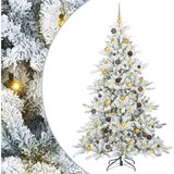  Umjetno božićno drvce s nogom Bijelo 210 cm PVC i čelik | shoptok.hr