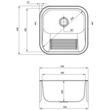 Deante vrtno pomivalno korito iz nerjavečega jekla GARDEN ZYK 010A | Shoptok.si