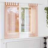 Voile zavjese s petljama 2 kom terakota 140x175 cm | Shoptok.si