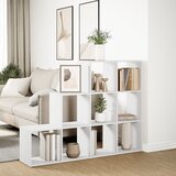  Pregrada/regal za knjige 3razina bijeli 137,5x29x103,5cm drveni | Eponuda.ba