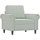  4-dijelni set sofa s jastucima svjetlosivi baršunasti | Eponuda.ba