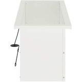  Vrtna posuda za sadnju s LED svjetlom Bijela 30 x 80 x 30 cm | shoptok.hr