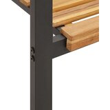  Vrtna garnitura - 7-dijelni vrtni blagovaonski set od bagremovog drva i metala - Dužina stola 160 cm 6 | shoptok.hr