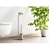 Wenko Stojalo za WC papir z WC ščetko iz nerjavečega jekla v mat srebrni barvi Levante – | Shoptok.si