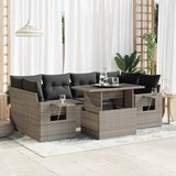  7-dijelni set vrtnih sofa sivi od poliratana | shoptok.hr
