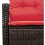  Vrtni kauč s jastukom s pohranom 120 x 62 x 69 cm poliratan | shoptok.hr