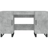  Radni stol boja betona 140 x 50 x 75 cm od konstruiranog drva Siva | shoptok.hr