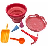 CompacToys Set 7v1 za peskovnik in plažo - rdeč u