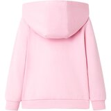  Dječja majica s kapuljačom i patentnim zatvaračem jarkoružičasta 104 | shoptok.hr
